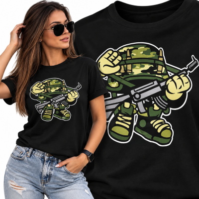 KOSZULKA DAMSKA ANIMOWANA  SOLIDER